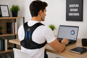 Corrector de Postura Inteligente BYNOX™ | Soporte Ergonómico Ajustable para Espalda y Hombros