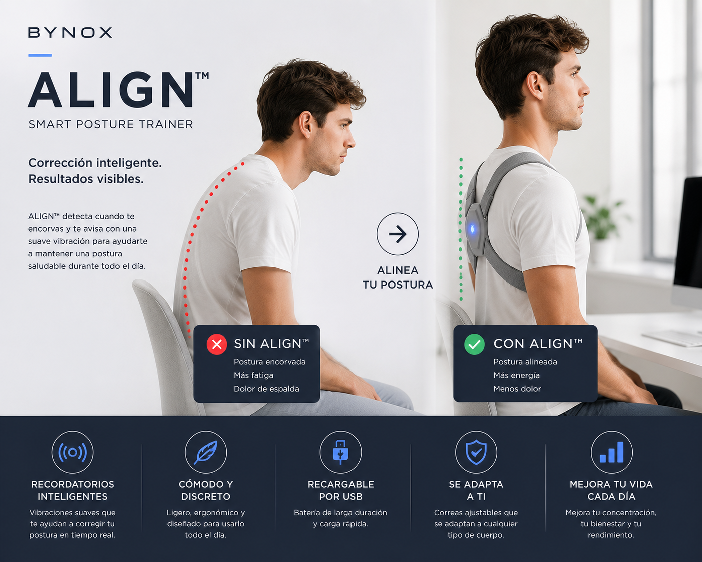 BYNOX Align™ Smart Posture Trainer